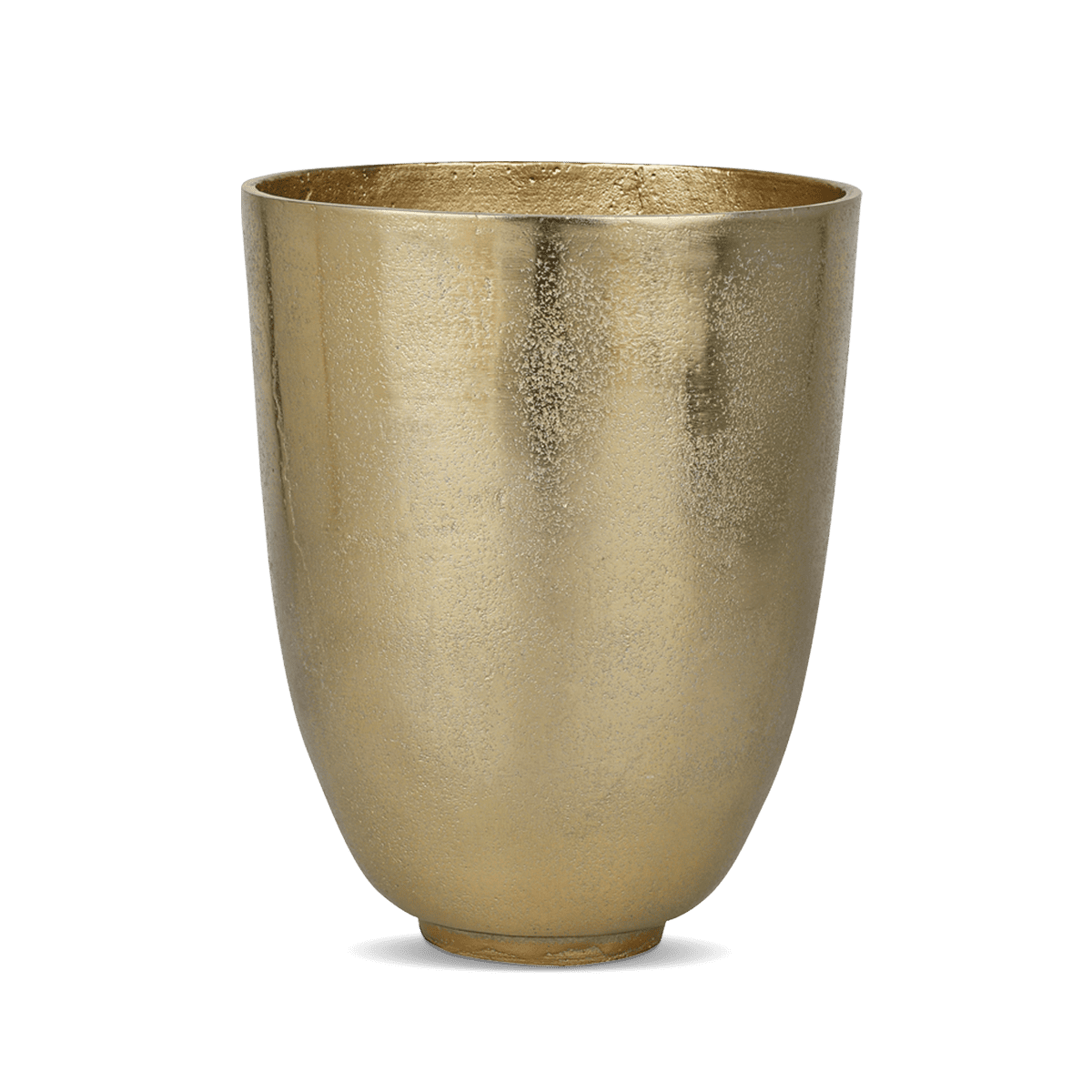 Round Curved Vase (Large) - Antique Bright Gold