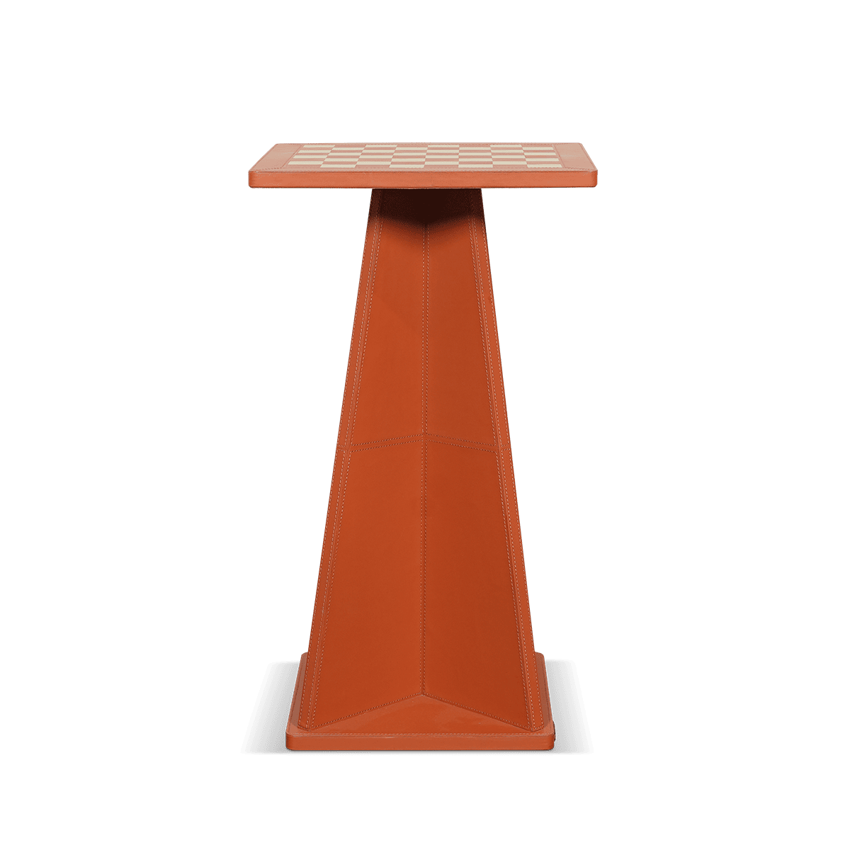Chess Game Stool - Cognac