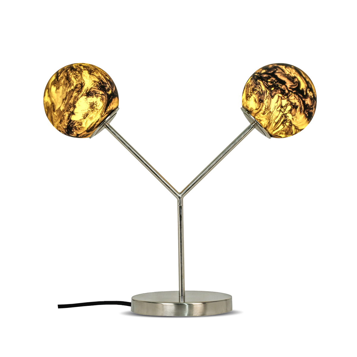 Noir Table Lamp (2 Branch) - Gold