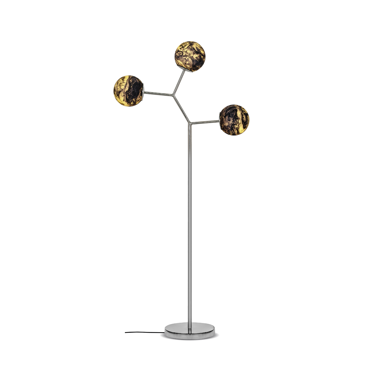 Noir Floor Lamp (3 Branch) - Gold