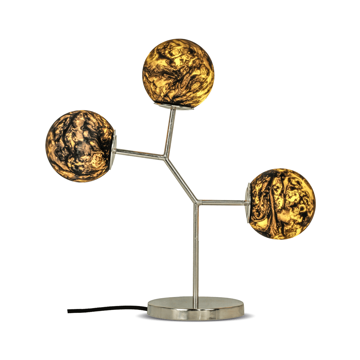 Noir Table Lamp (3 Branch) - Gold