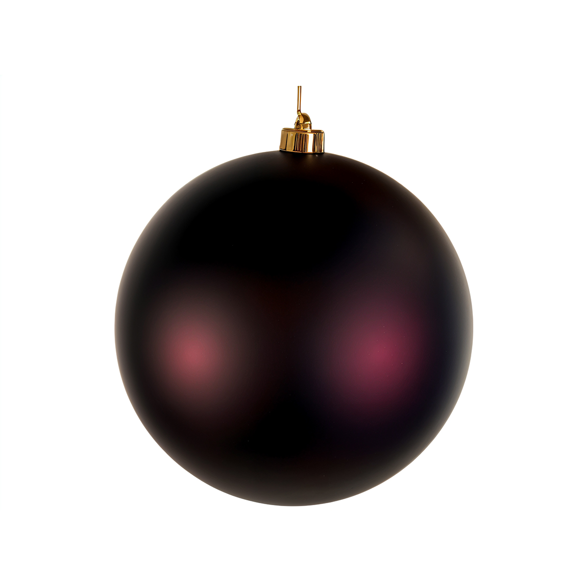 Mat Burgundy Ball Ornament (Large) – Red