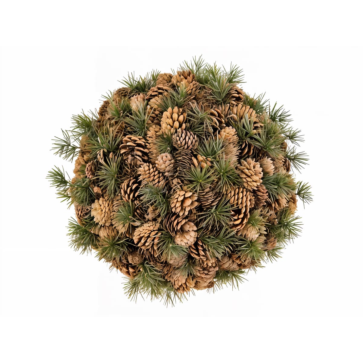 Mixed Cone Ball Ornament (Large) – Green