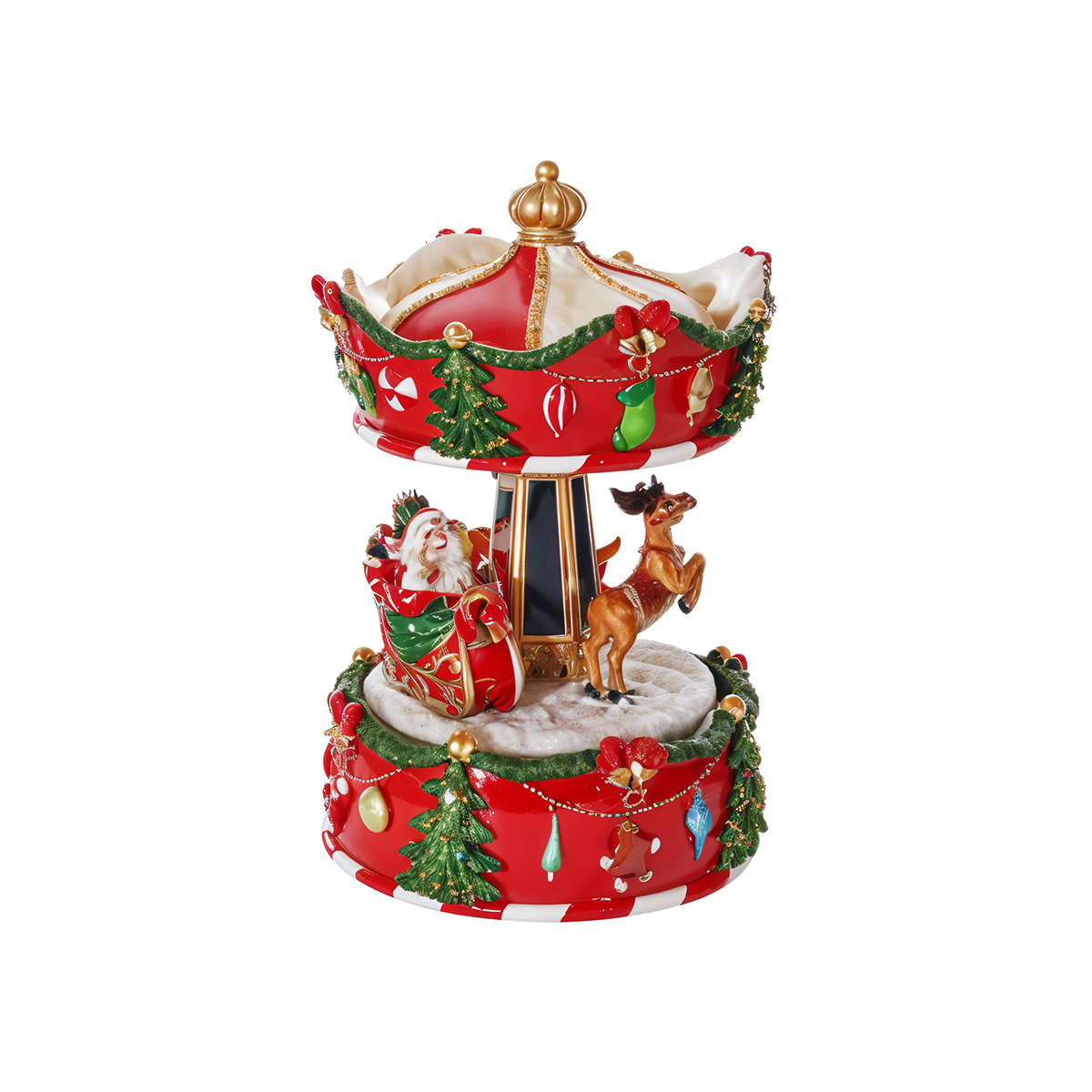 Carousel Music Box (Medium) – Red