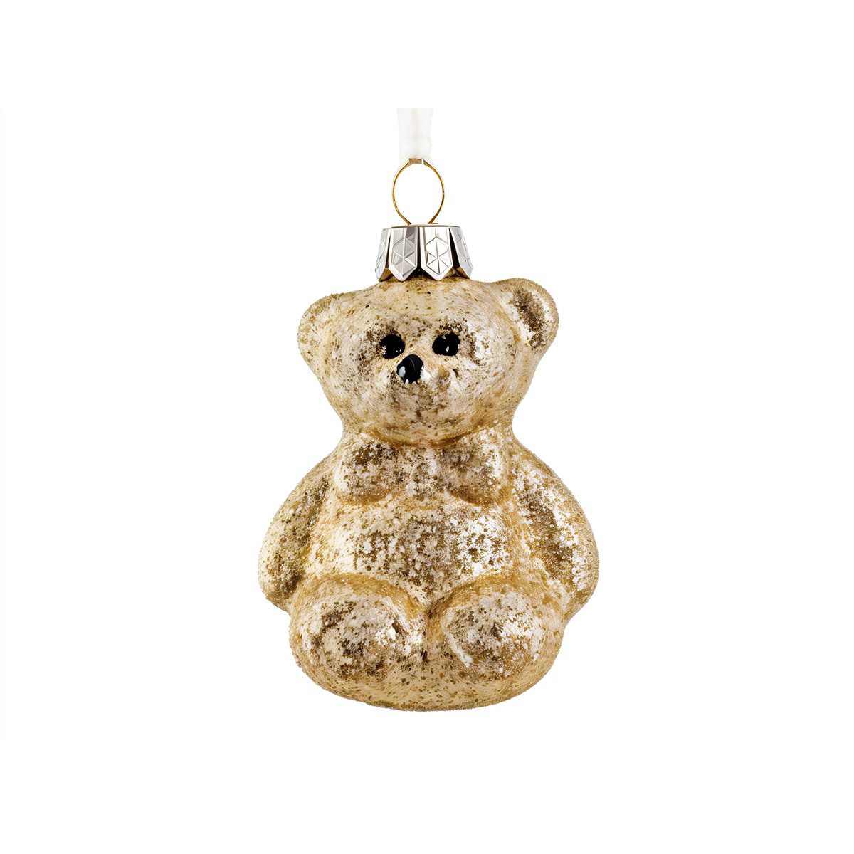 Champagne Glitter Bear Ornament (Small) – Champagne