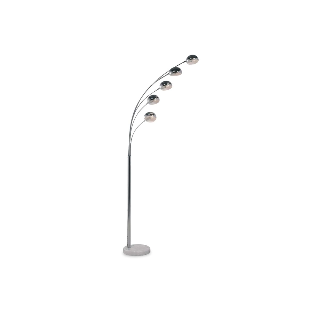 Five Fingers Lounge Floor Lamp, Chrome