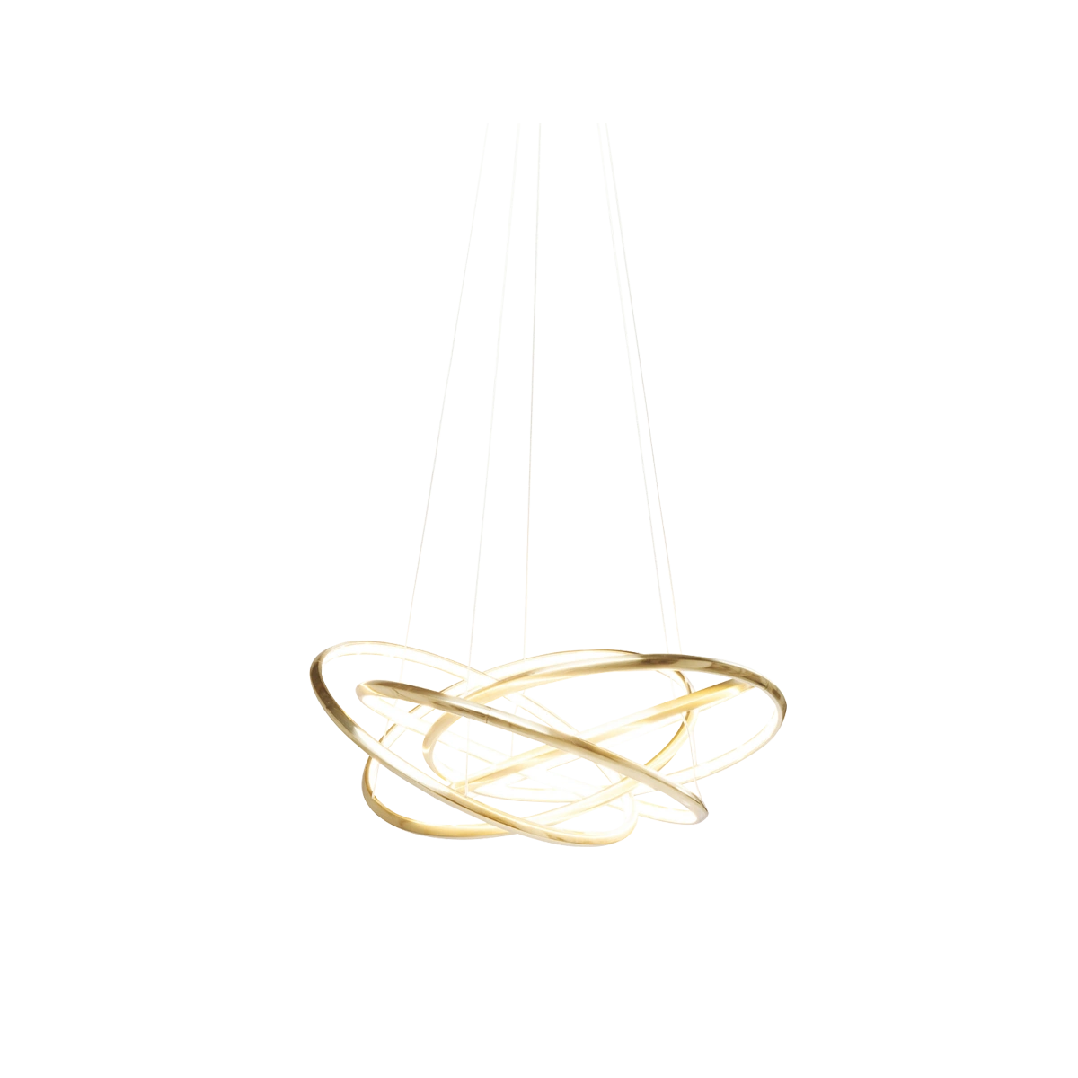 Saturn Led Pendant Lamp, Gold