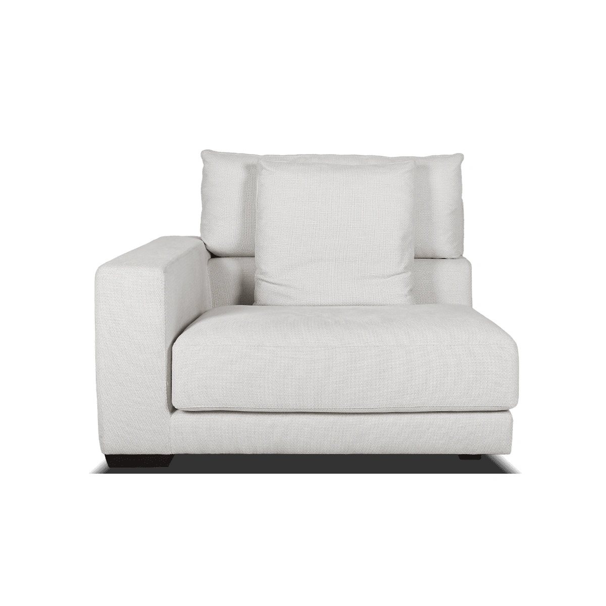 Samoa 1 Seater Sofa with Left Armrest - Off-White