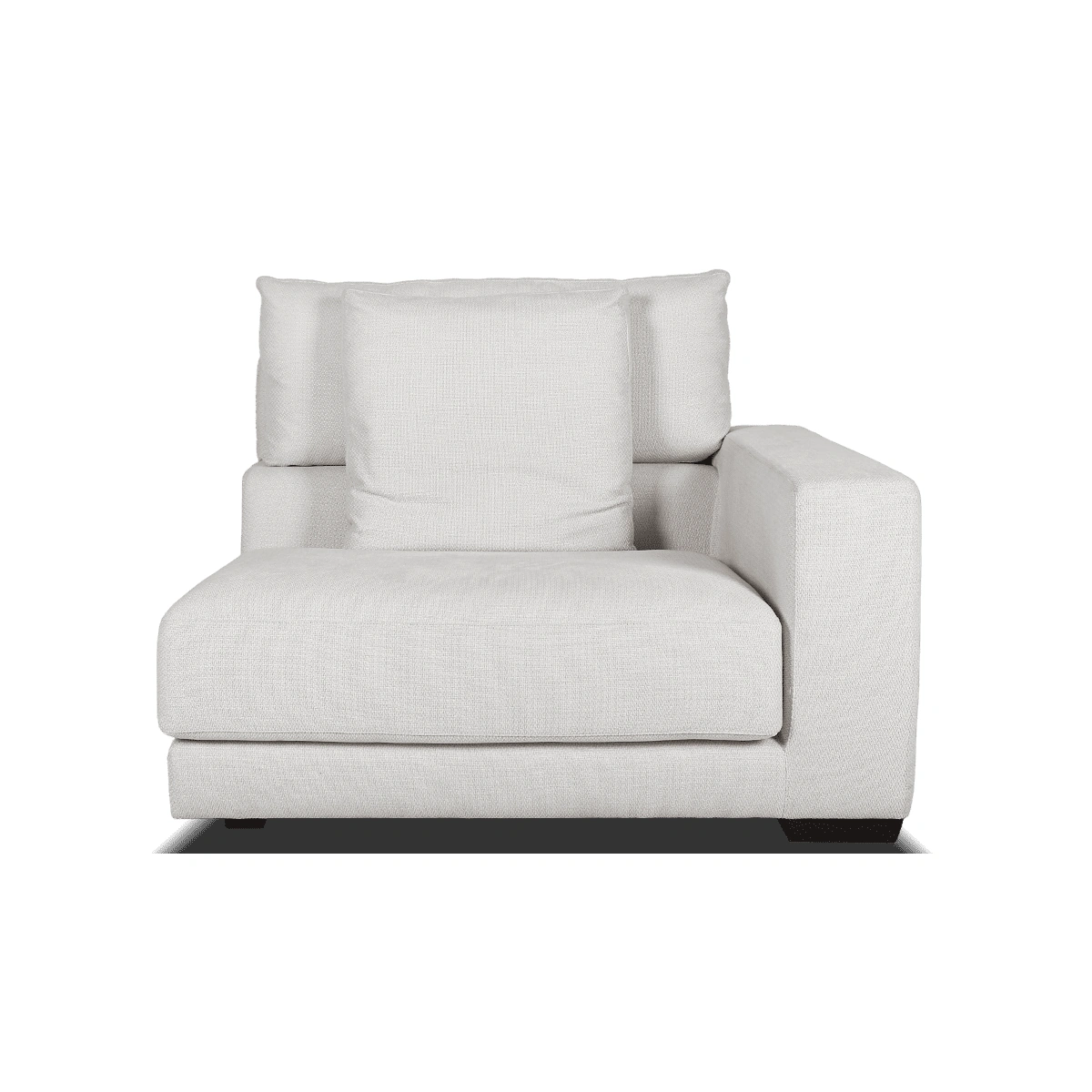 Samoa 1 Seater Sofa with Right Armrest - Off-White