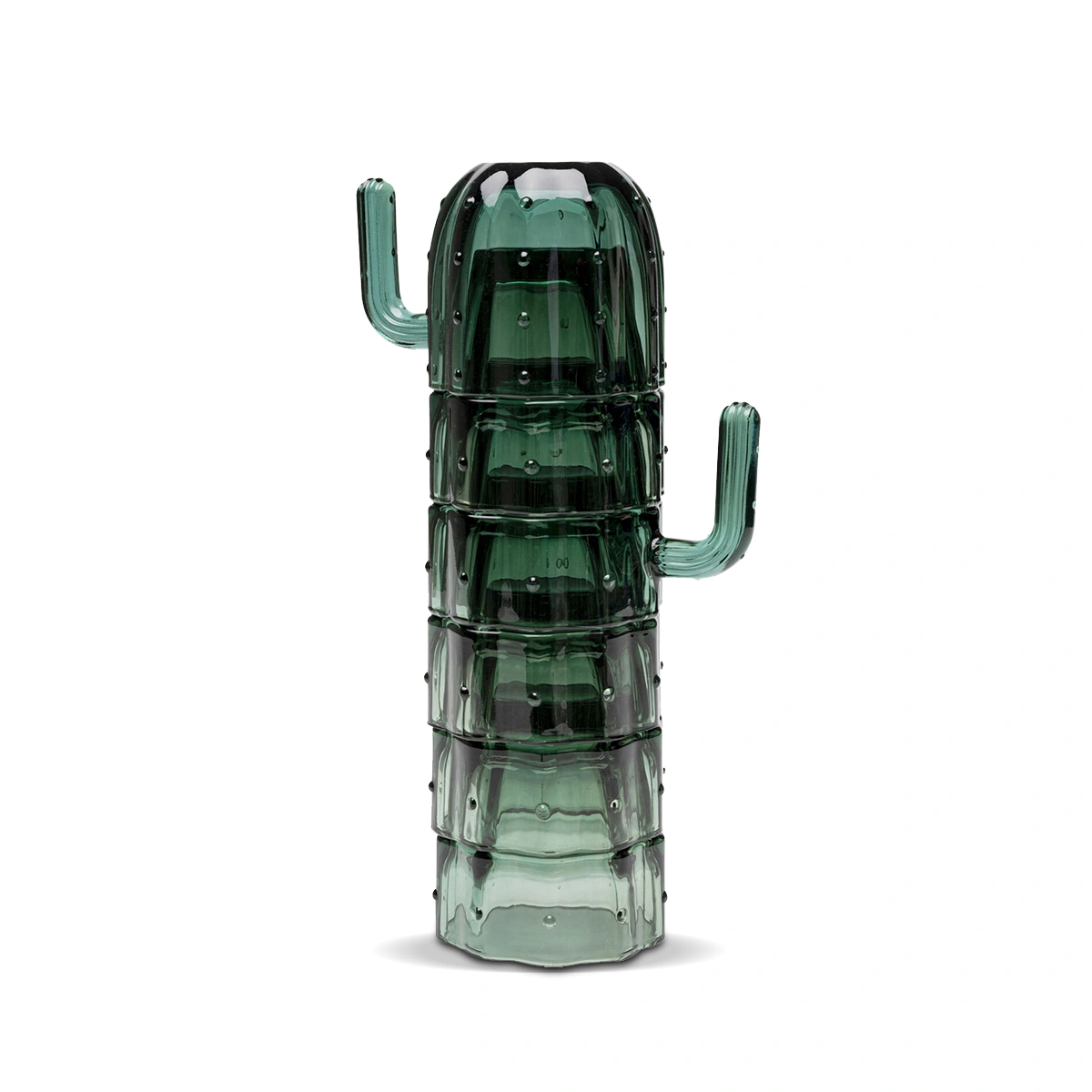 Cactus Glasses (Set of Six) - Green