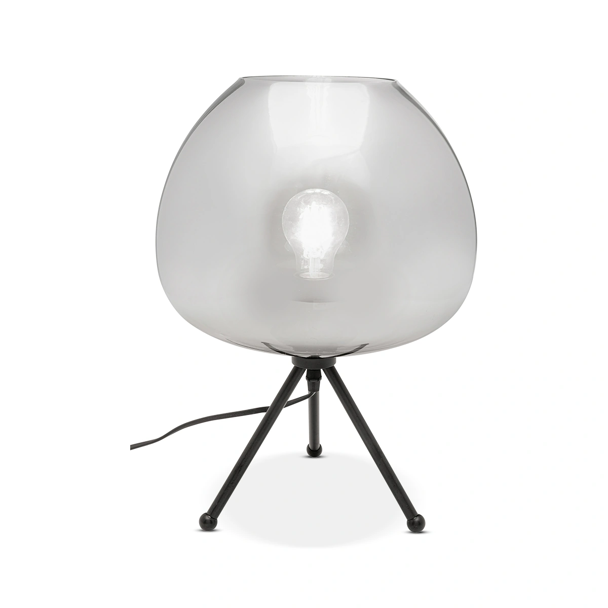 Sphere Smoke Table Lamp - Grey