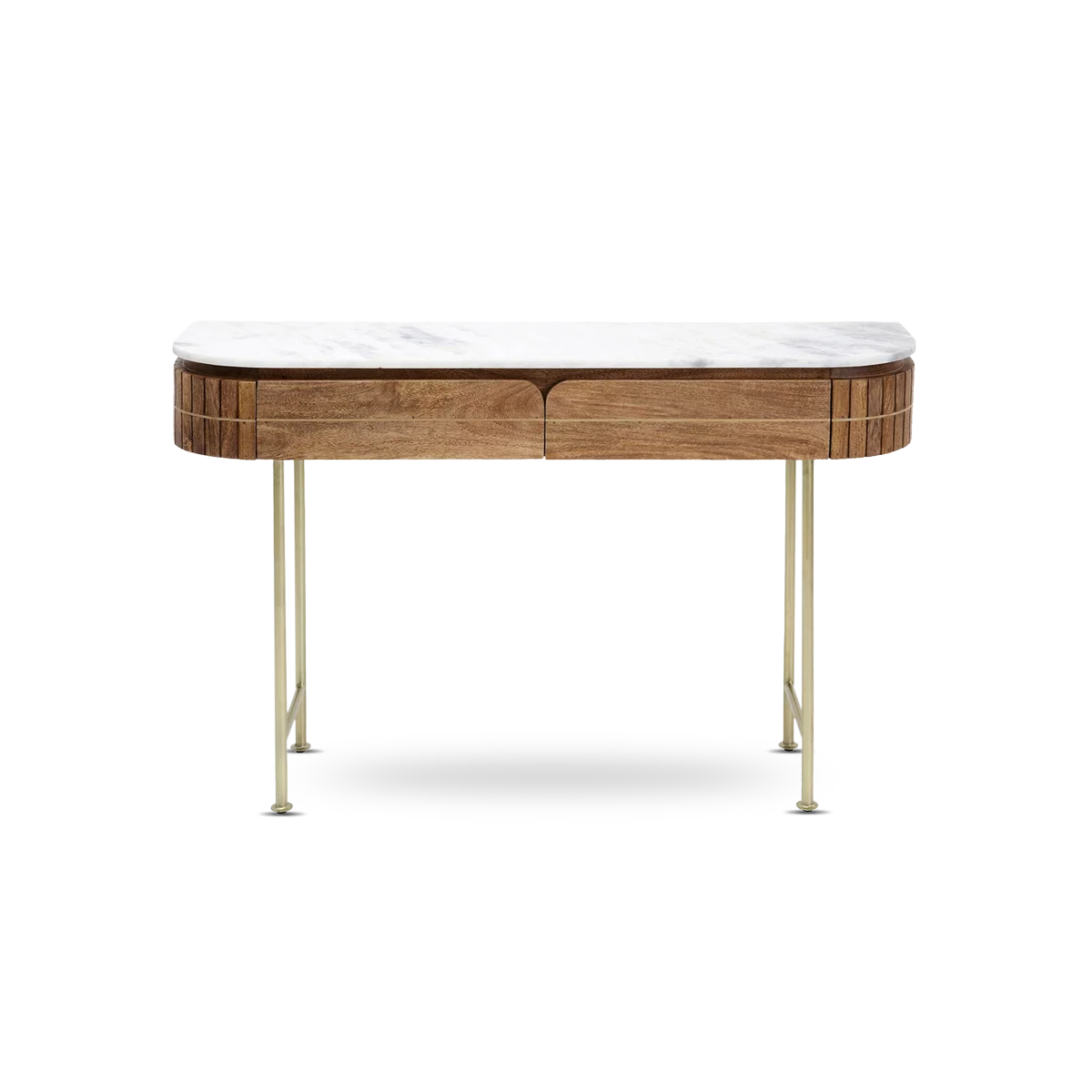 Grace Console Table in Natural Mango Solid Wood, 100cm