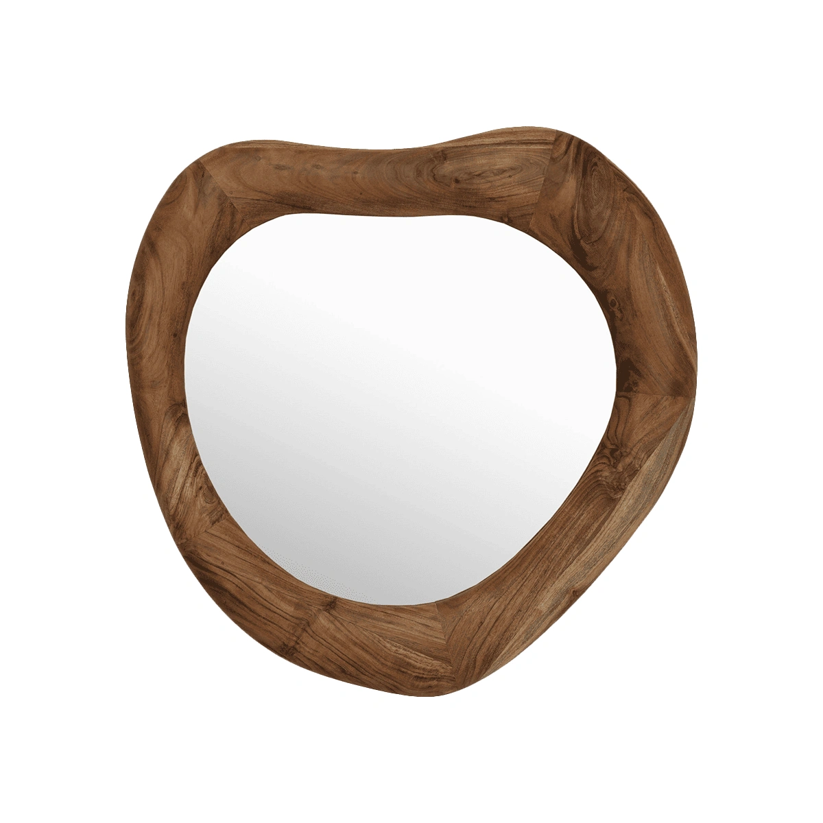 Jorge Medium Mirror in Brown Solid Acacia Wood