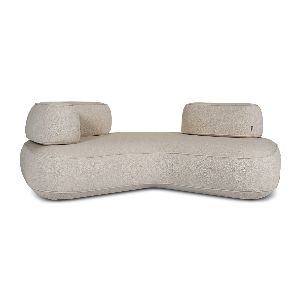Skew U-Shaped Sofa – Sand | Polyester Fabric & MDF Frame