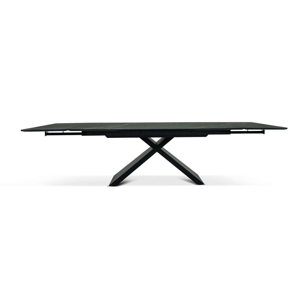 Fargo Ext Dining Table - Ceramic Top, Black