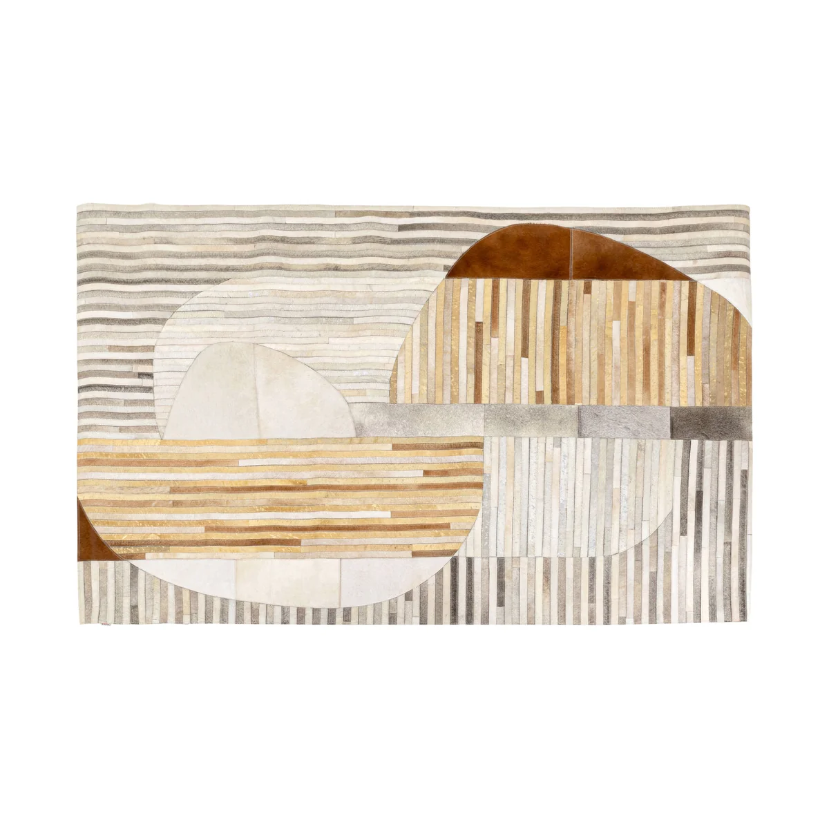 Magneto Multicoloured Cowhide and Wool Carpet – 240 x 170 cm