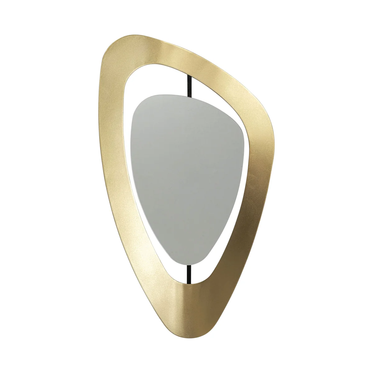 Golden Metro Wall Mirror 57x105cm in Glass