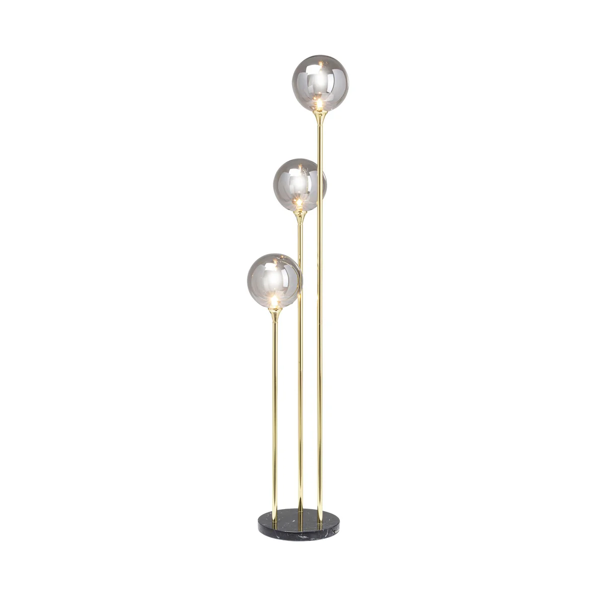 Al Capone Golden Steel Floor Lamp with Marble Base