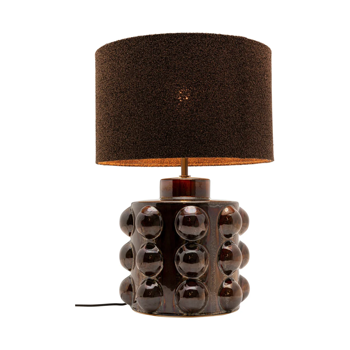 Calamaro Brown Porcelain Table Lamp - 58 x 40 x 40 cm