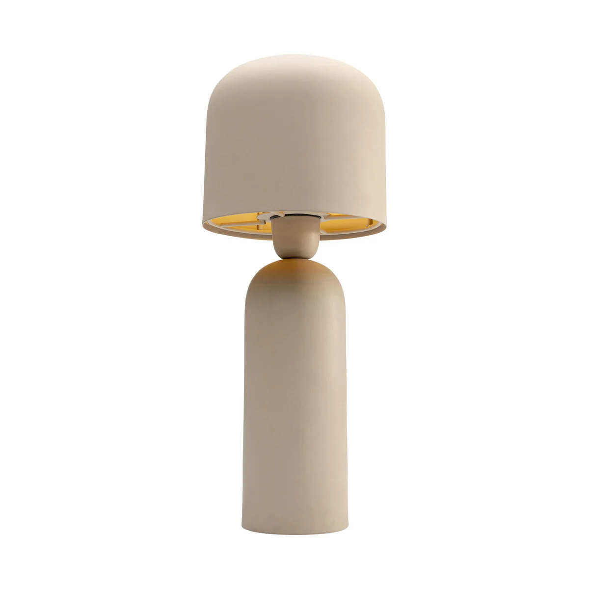 Maya Beige Steel Table Lamp - Medium Sized
