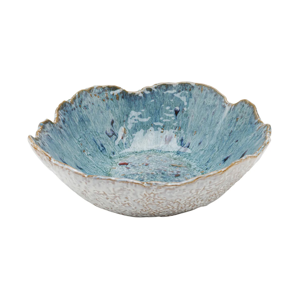 Mina Large Bowl in Multicoloured Stoneware