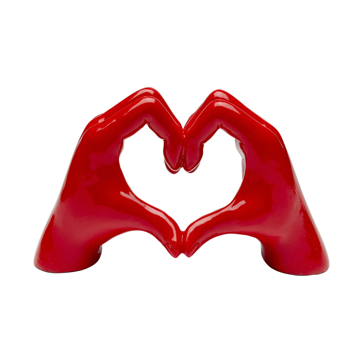 Heart Hands Deco Object - Red