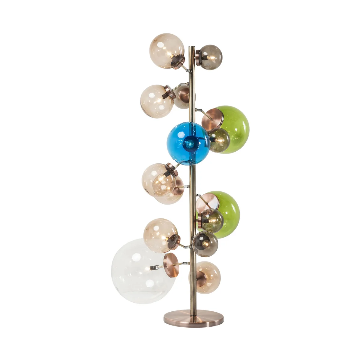 Multicolor Balloon Colore Floor Lamp in Copper-Plated Steel