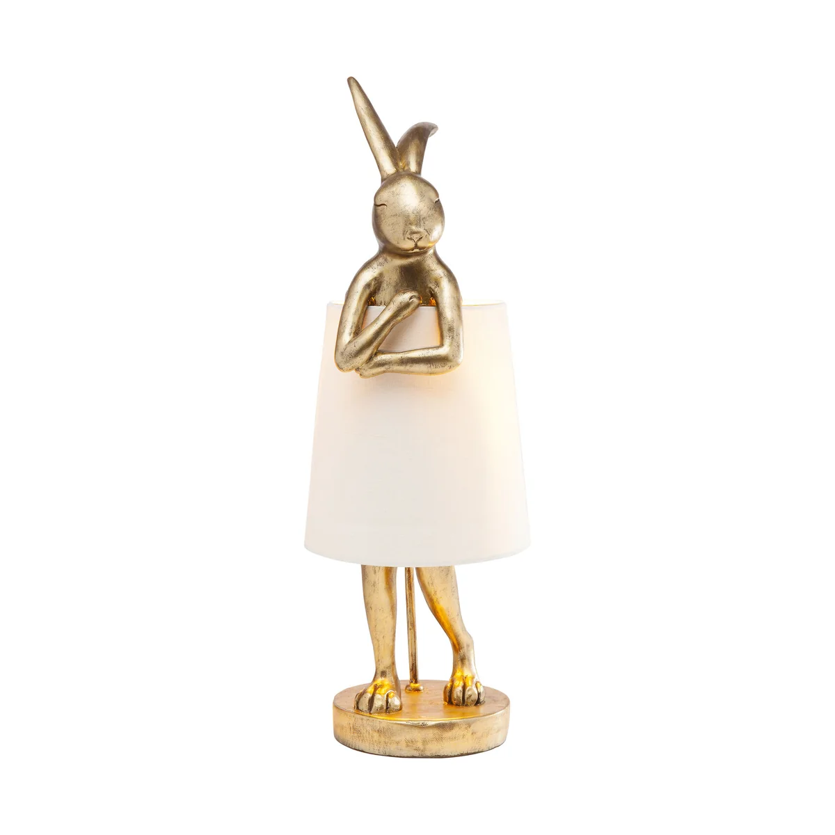 Golden Animal Rabbit Table Lamp, Polyresin, 68 cm