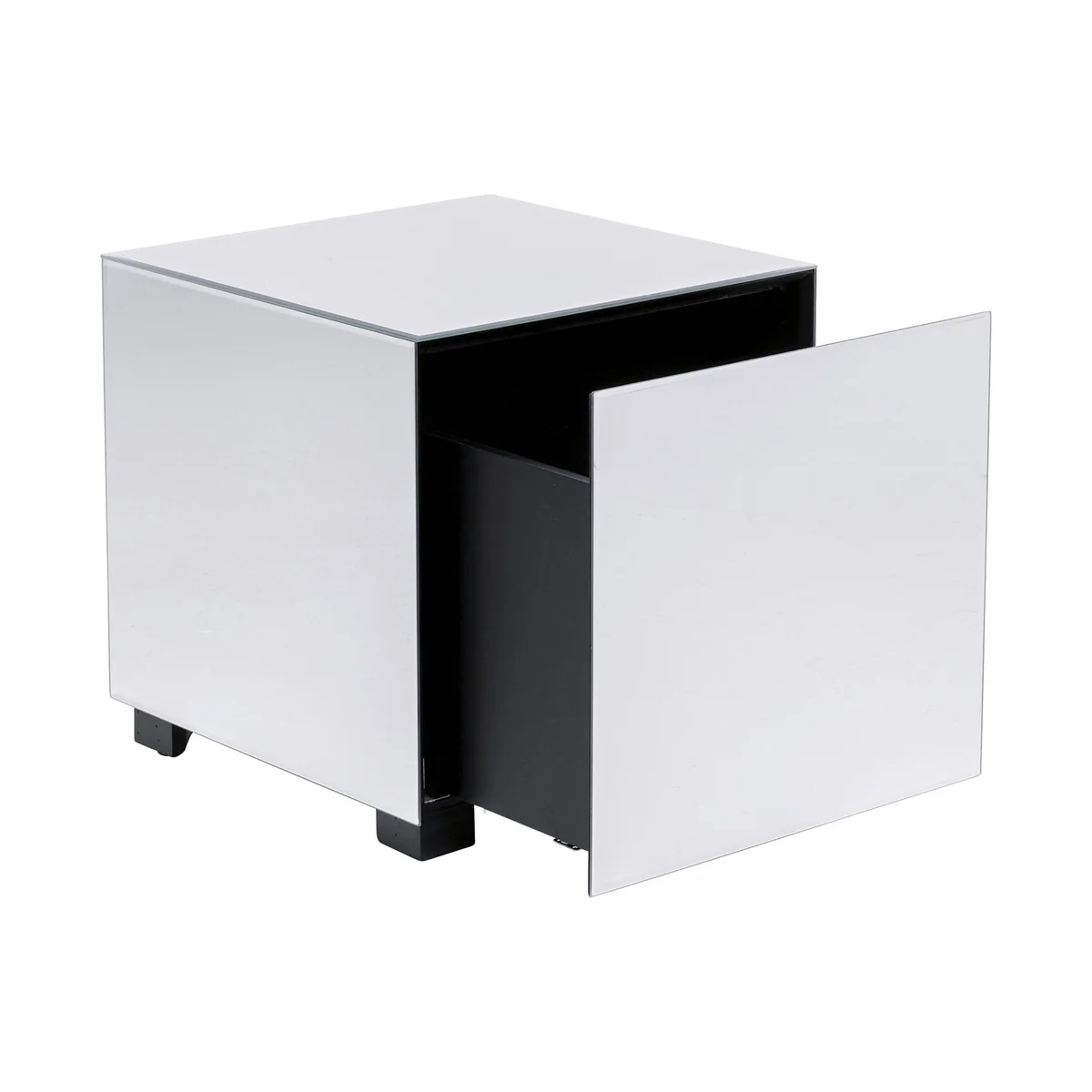 Luxy Mirrored Drawer Side Table - MDF Lacquered
