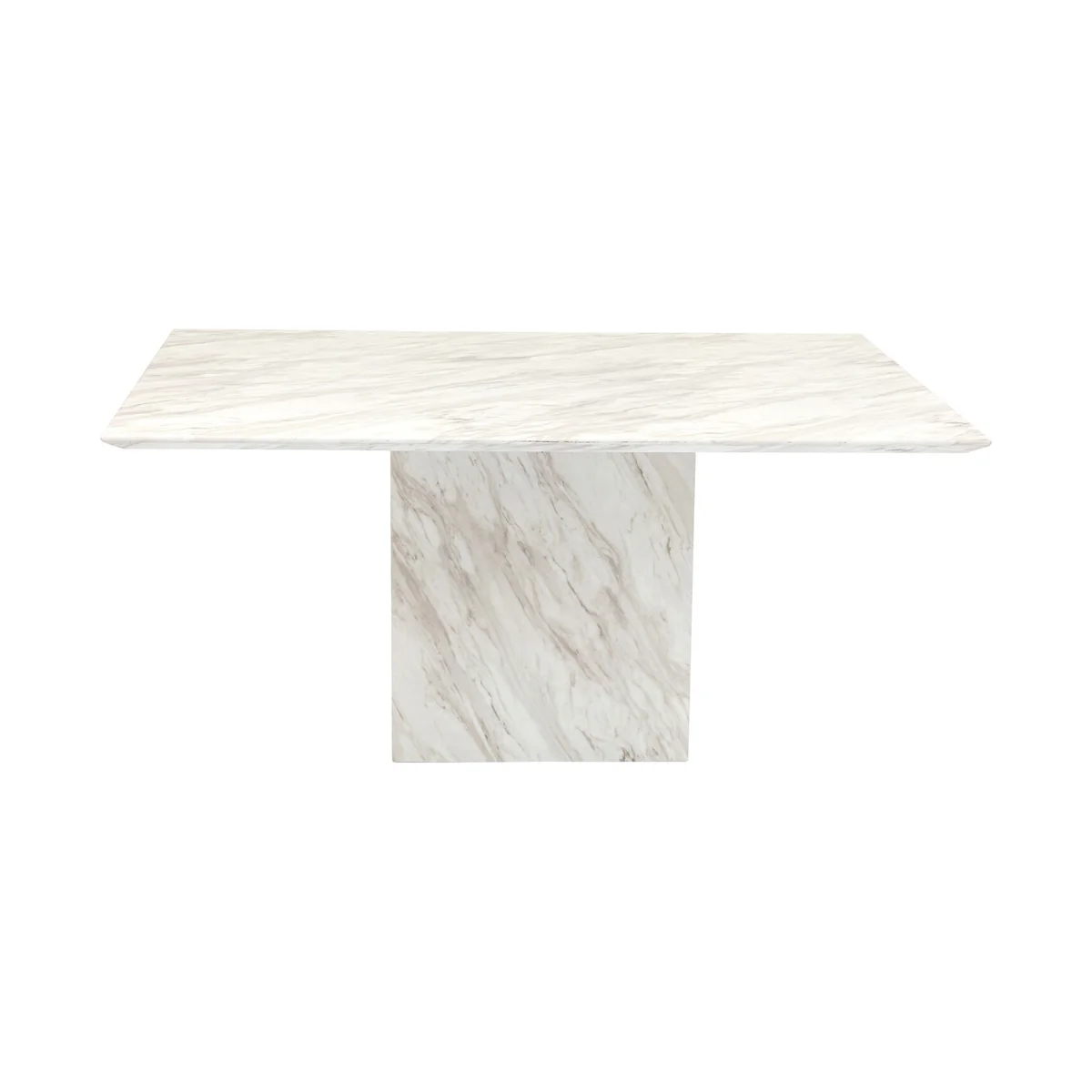 Artistico Dining Table Beige Marble 160cm Modern Rectangular