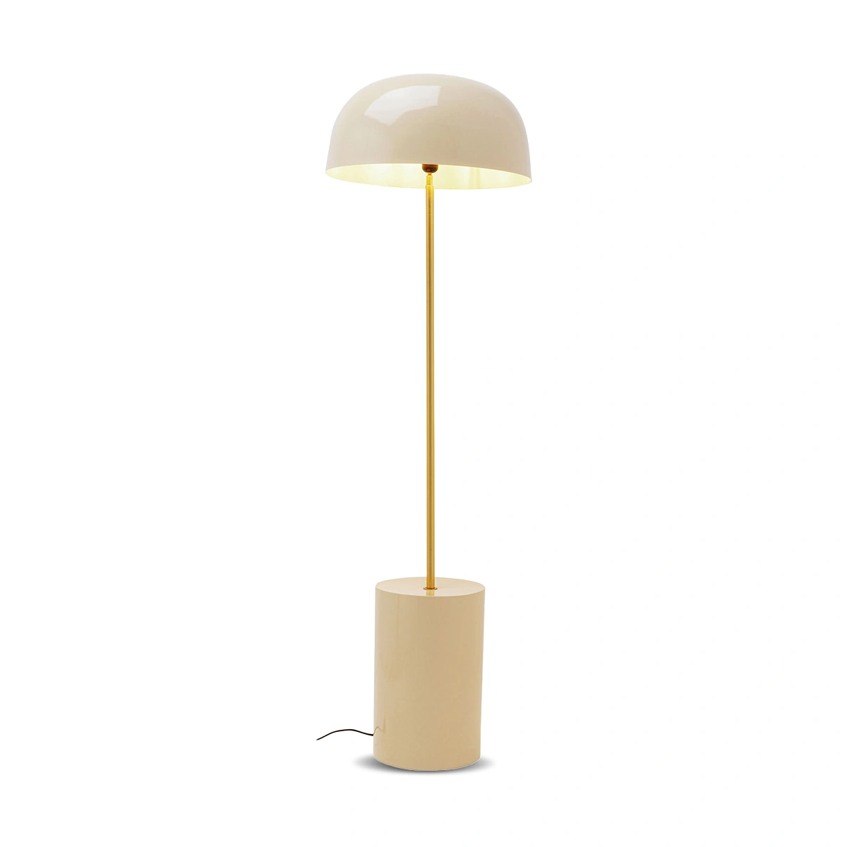 Floor Lamp Loungy – Beige | Contemporary Floor Lamp, Soft Neutral Finish & Relaxed Lighting Accent