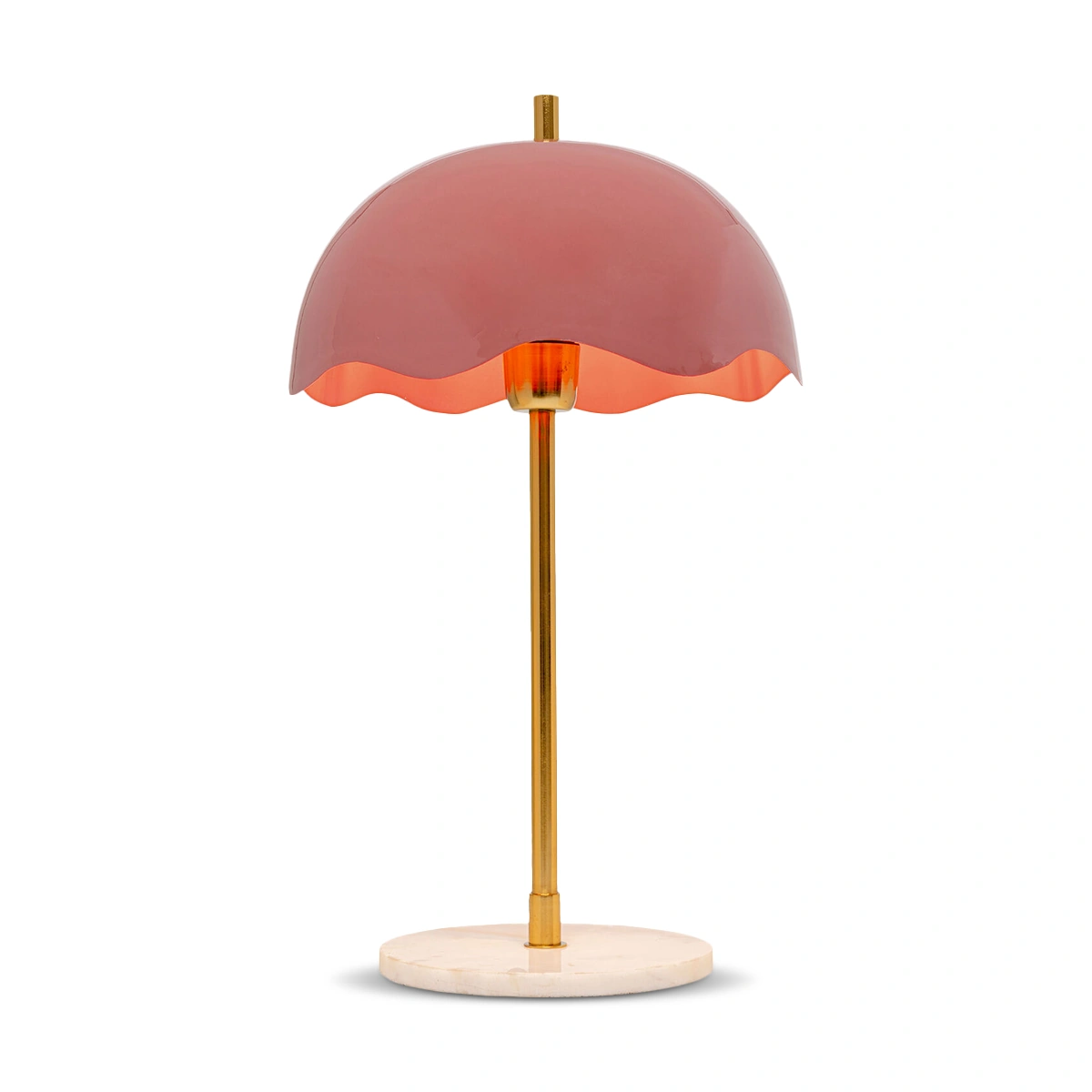 Table Lamp Lia – Pink | Metal Table Lamp, Soft Color Finish & Contemporary Decorative Lighting