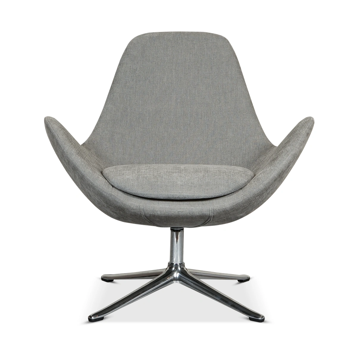 Ghost Low Armchair – Light Grey | Fabric Upholstery, Low Profile Form & Relaxed Accent Seating