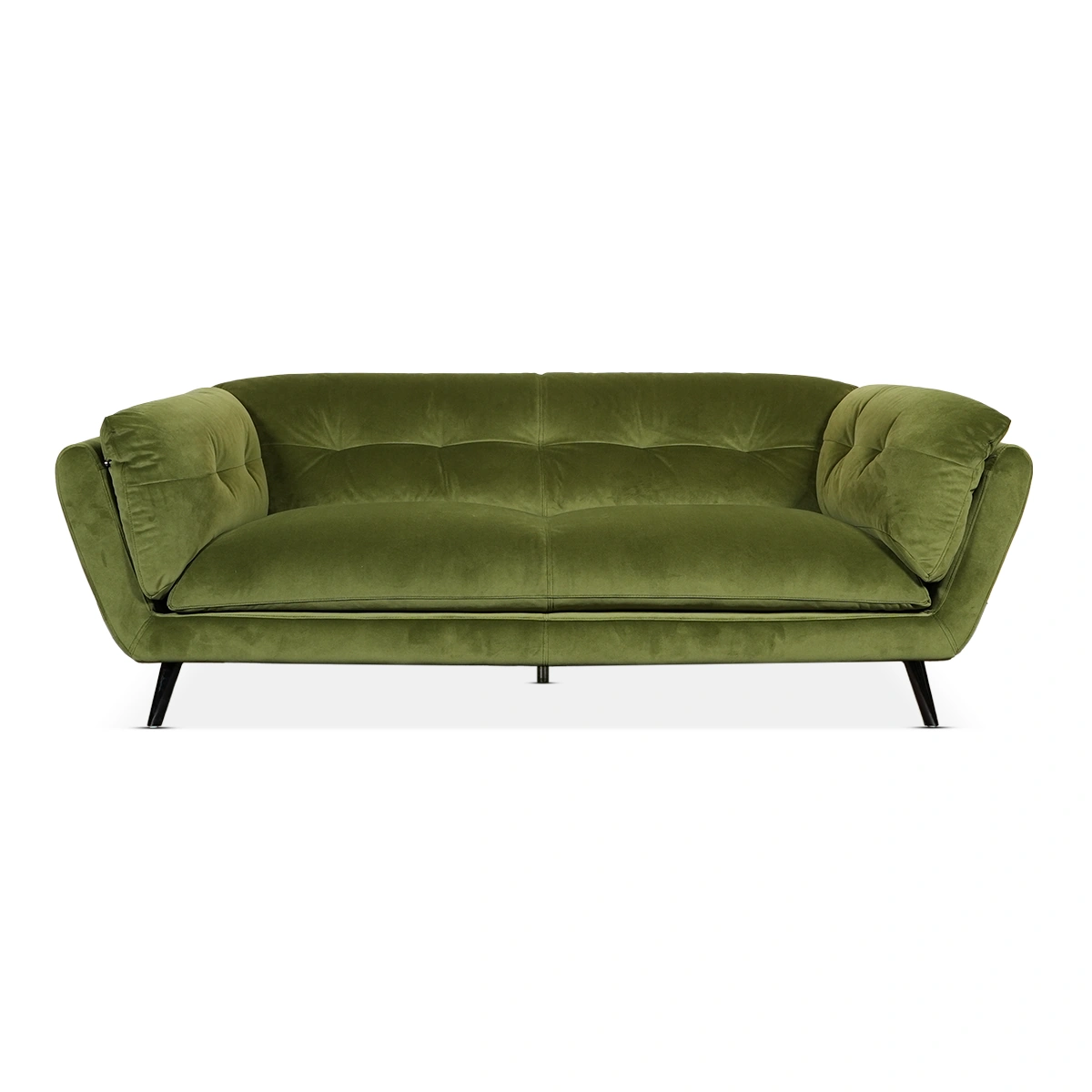 Osvaldo 2.5 Seater Sofa – Olive | Fabric Upholstery, Supportive Cushions & Contemporary Lounge Seating