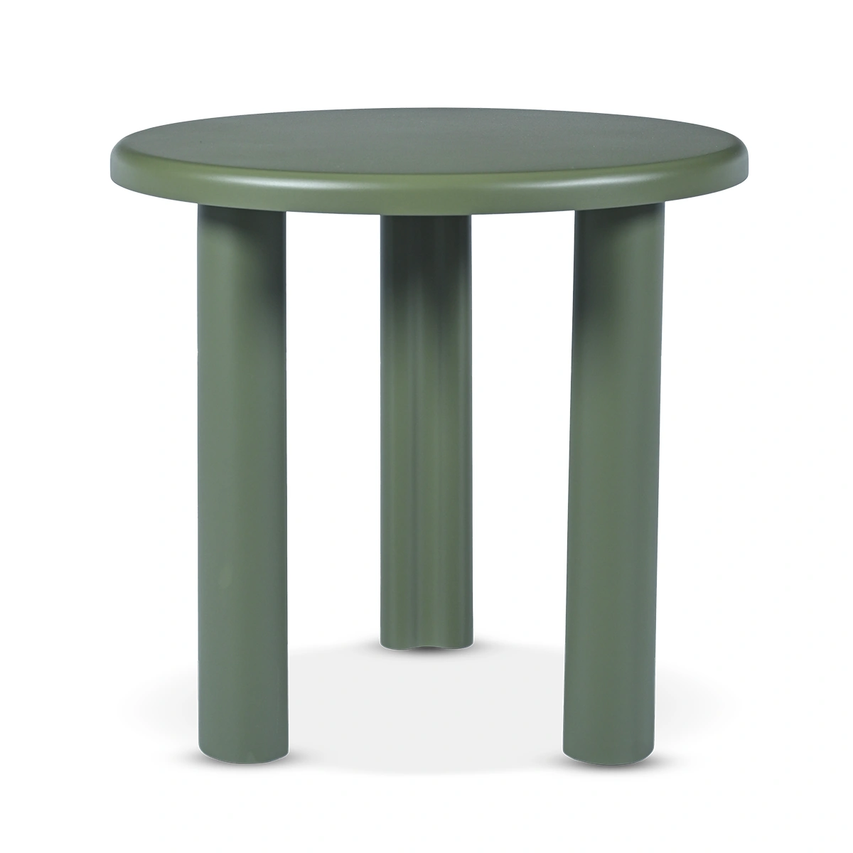 Tinto Side Table – Olive | Round Wood Construction, Compact Form & Contemporary Accent Styling
