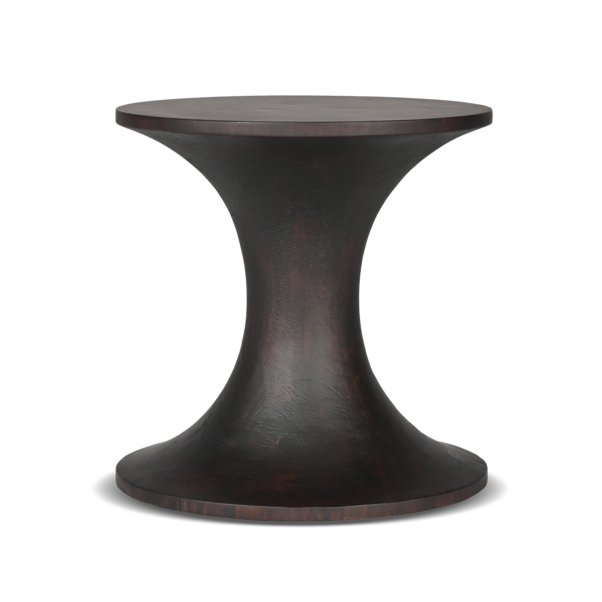 Tinto Side Table – Walnut | Round Solid Wood Construction, Minimal Form & Contemporary Accent Styling