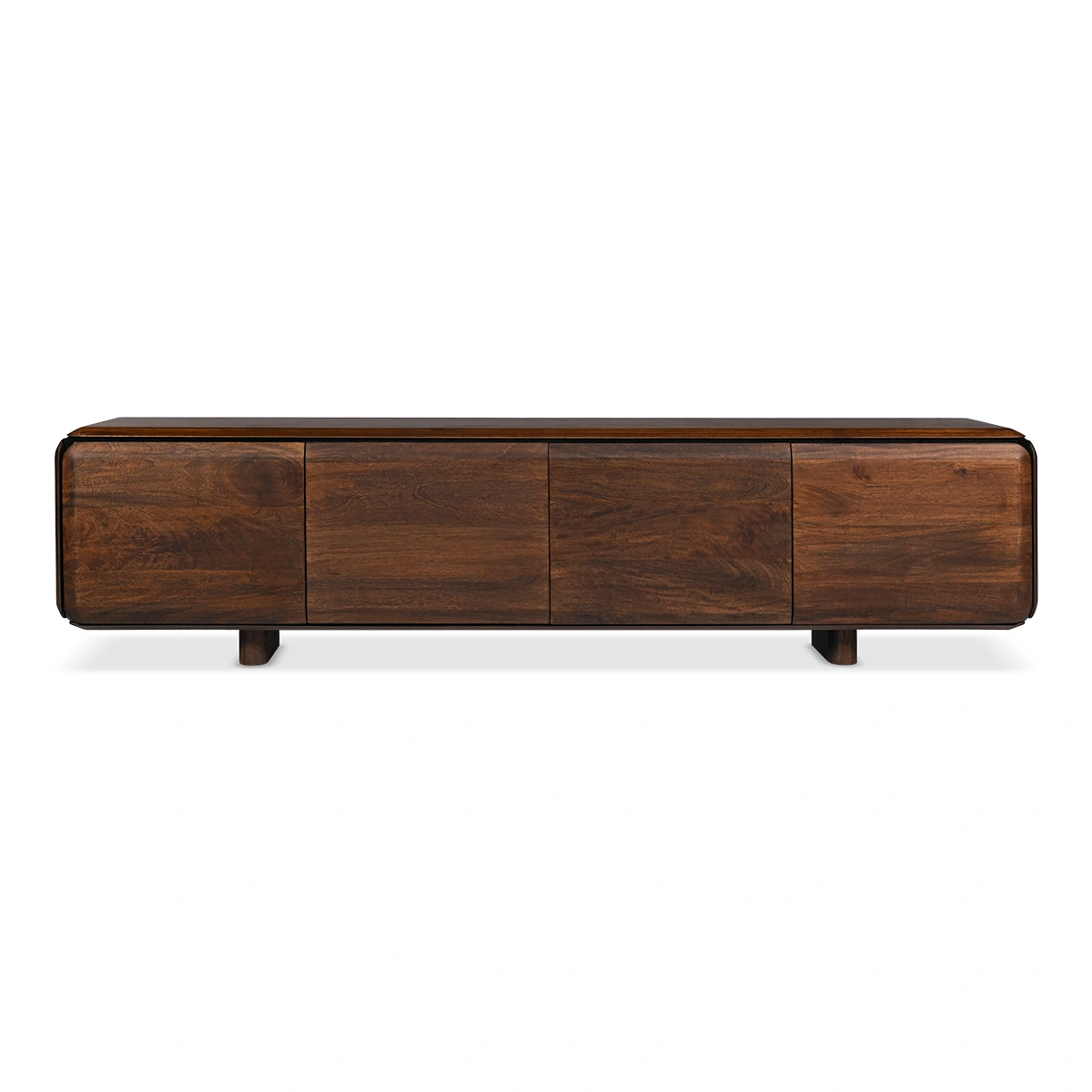 Astra TV Unit – Walnut | Solid Wood Construction, Media Storage Design & Contemporary Living Room Styling