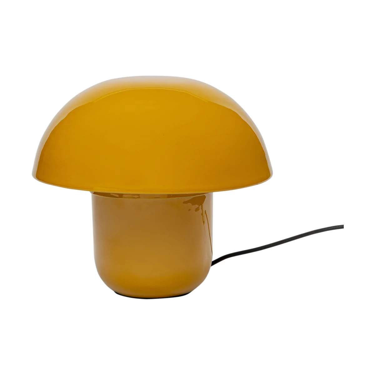 Yellow Mushroom Table Lamp made of Enameled Steel (29cm)