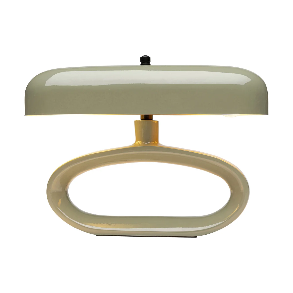 Suki Green Steel Powder-Coated Table Lamp