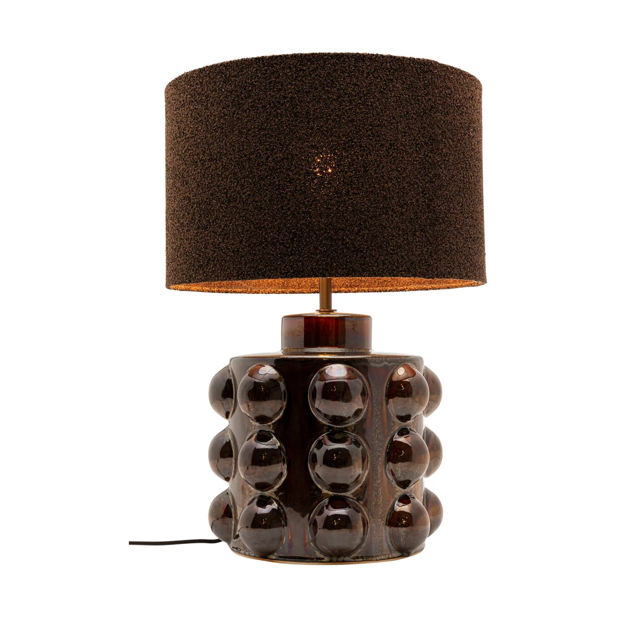 Calamaro Brown Porcelain Table Lamp - 58 x 40 x 40 cm