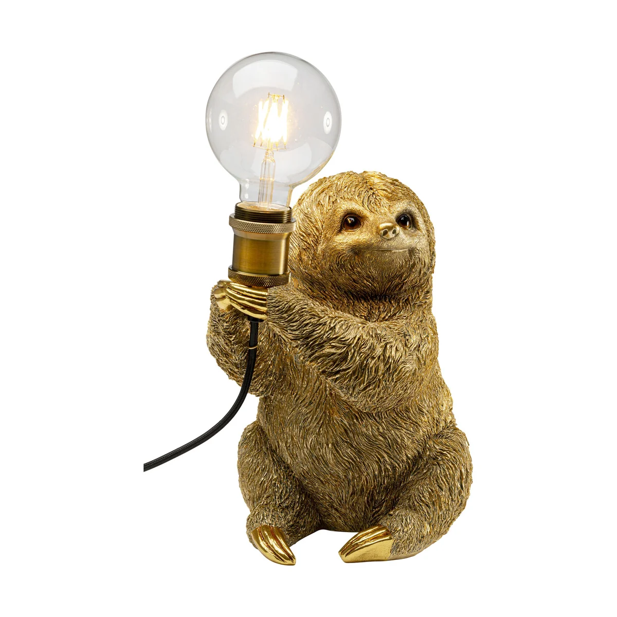 Multicolored Resin Animal Sloth Table Lamp, 30 x 20 x 25 cm