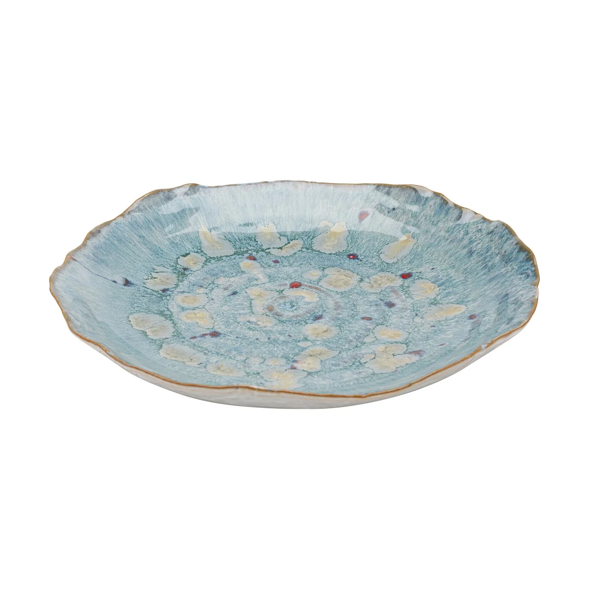 Mina Multicoloured Stoneware Plate - 26cm Diameter