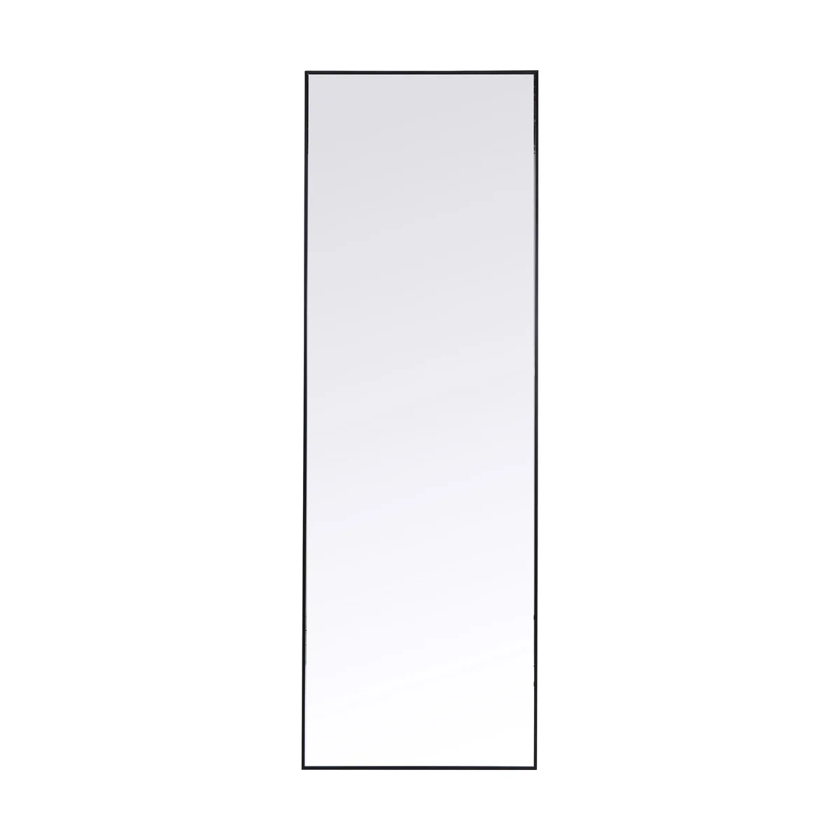 Bella Black Aluminium Mirror, 130X30cm