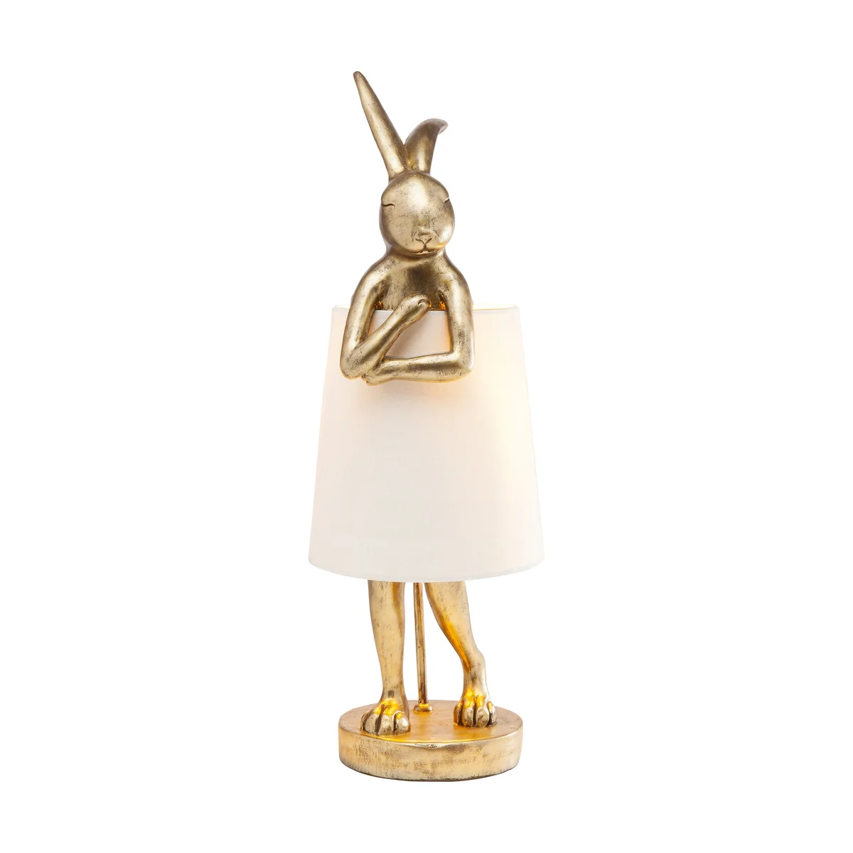 Golden Animal Rabbit Table Lamp, Polyresin, 68 cm