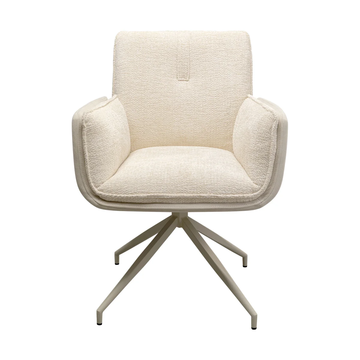 Hilla Swivel Armchair - White