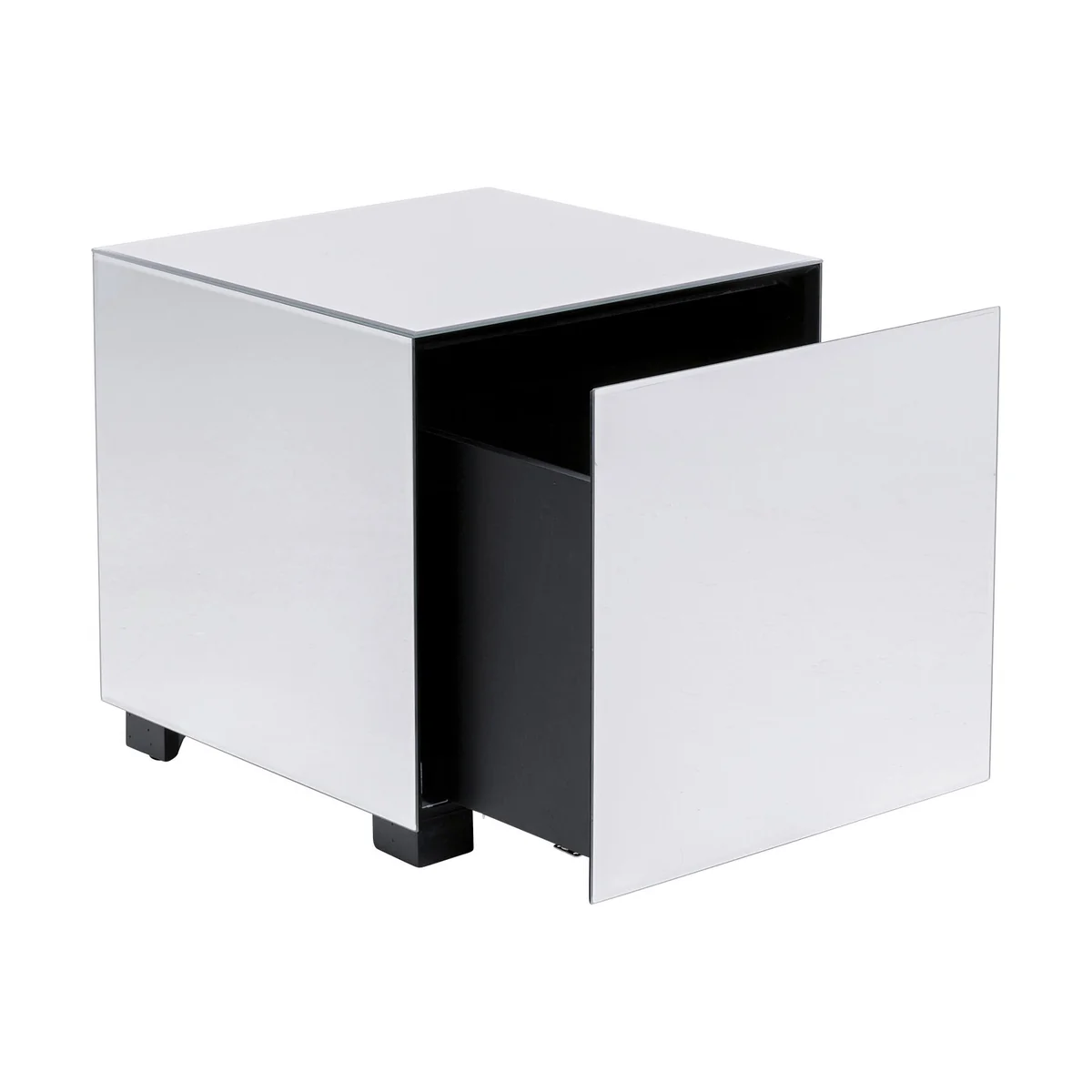 Luxy Mirrored Drawer Side Table - MDF Lacquered