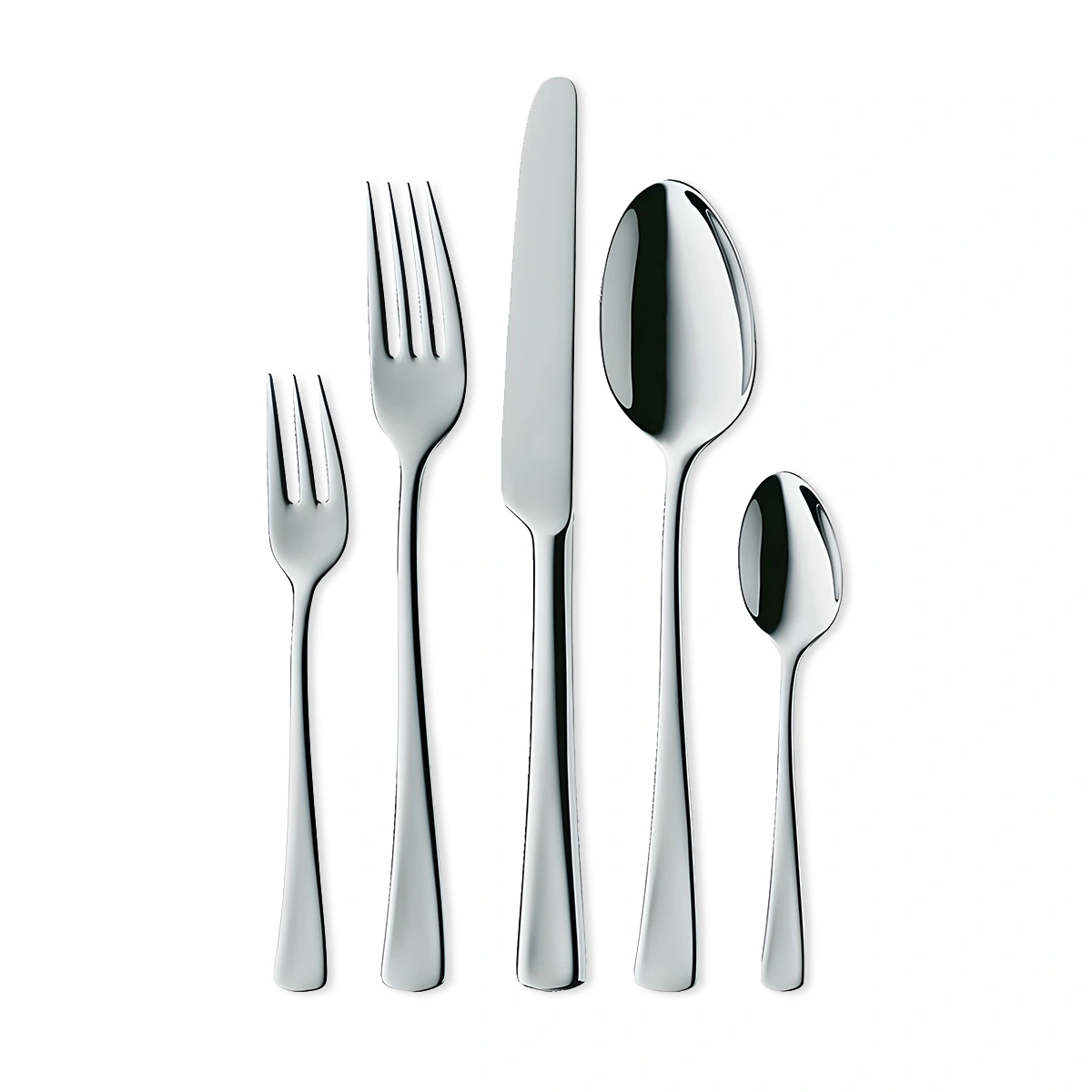 Denver Cutlery Set – Silver – Stainless Steel – Complete table cutlery set