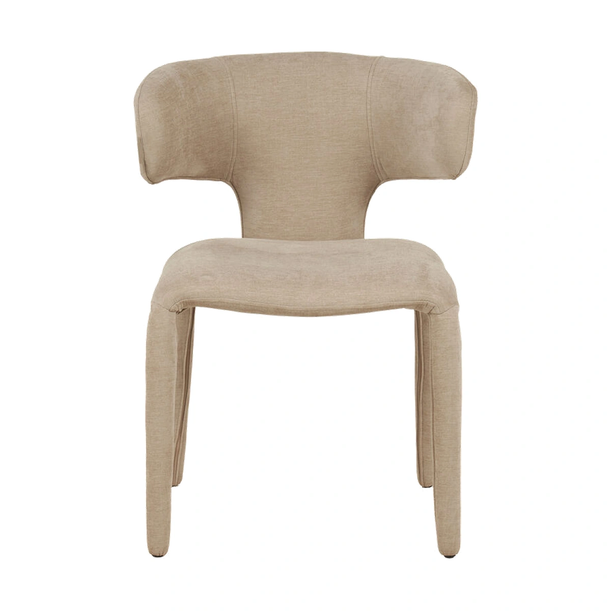 Tobi Upholstered Dining Chair - Beige - Polyester