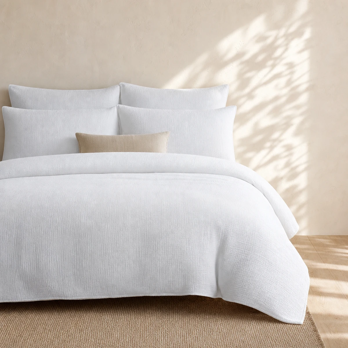 Jasper Conran Weave Duvet Cover Set In White