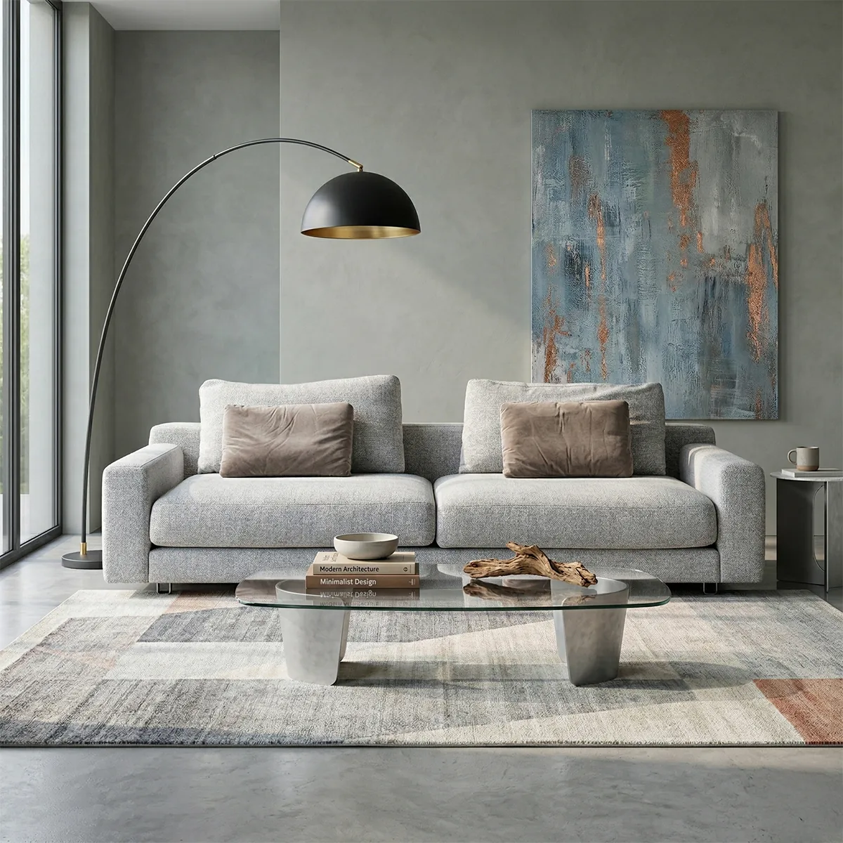 Stone White 4-Seater Sofa